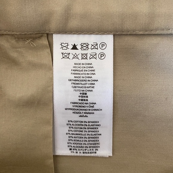 Michael Kors  Stretch Cotton Shorts Beige Ladies 4 - Picture 12 of 12